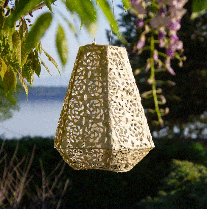 Load image into Gallery viewer, Stella Prism Solar Lantern - Pearl
