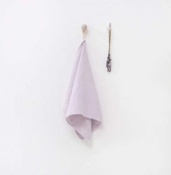 Linen Kitchen Towel - Lavender Fog