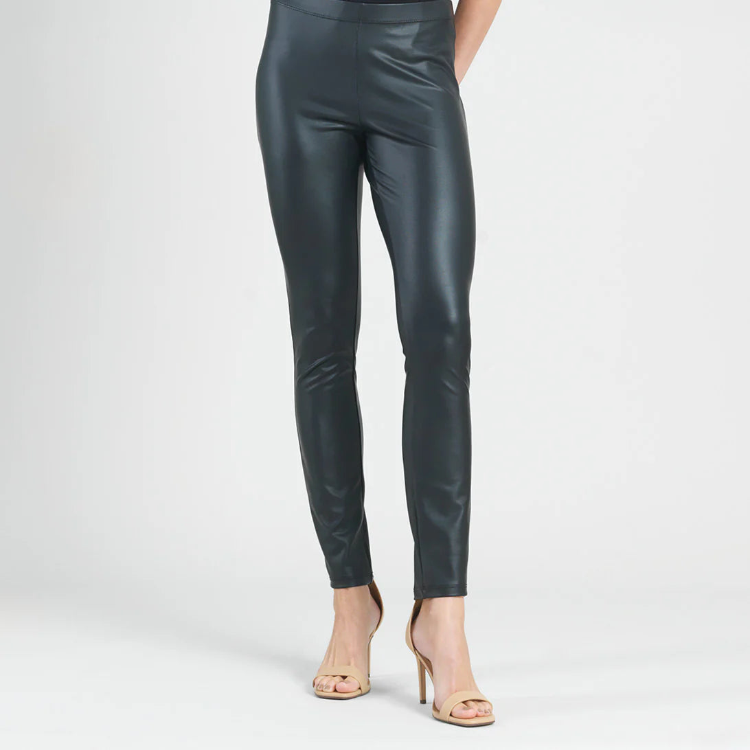 Liquid Leather Leggings- Black