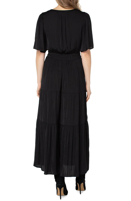 Woven Maxi Dress - Black