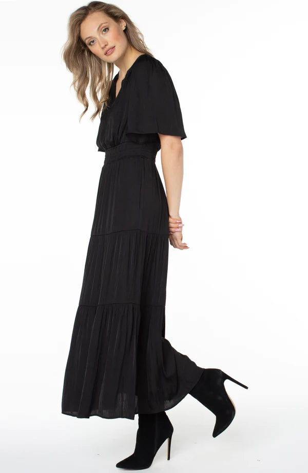 Woven Maxi Dress - Black