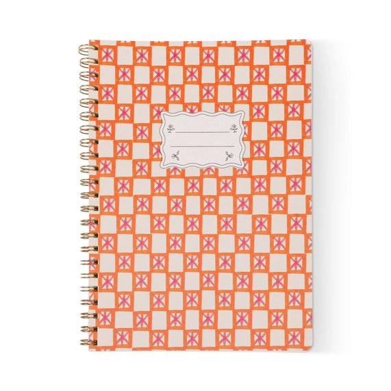 Mixed Credit Large Twinwire Notebook - Orange