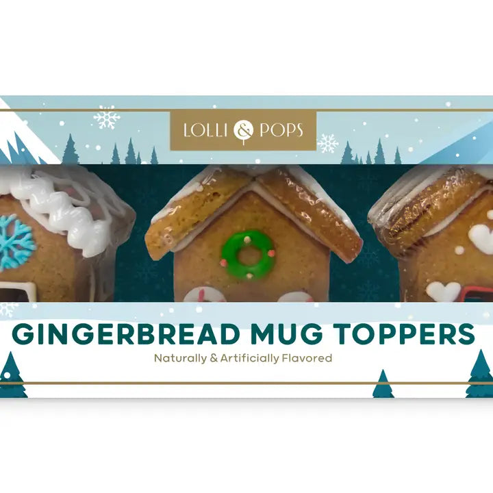 Gingerbread Mug Toppers - 3 Pack