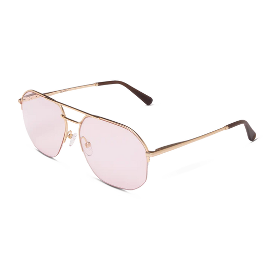 Muse Sun Gold Eyeglasses - Pink Tint