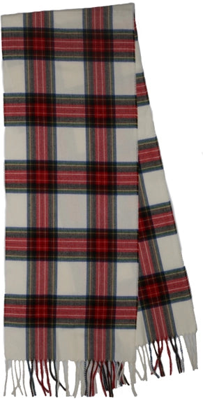 New Tartan Scarf - Off White