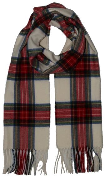 New Tartan Scarf - Off White