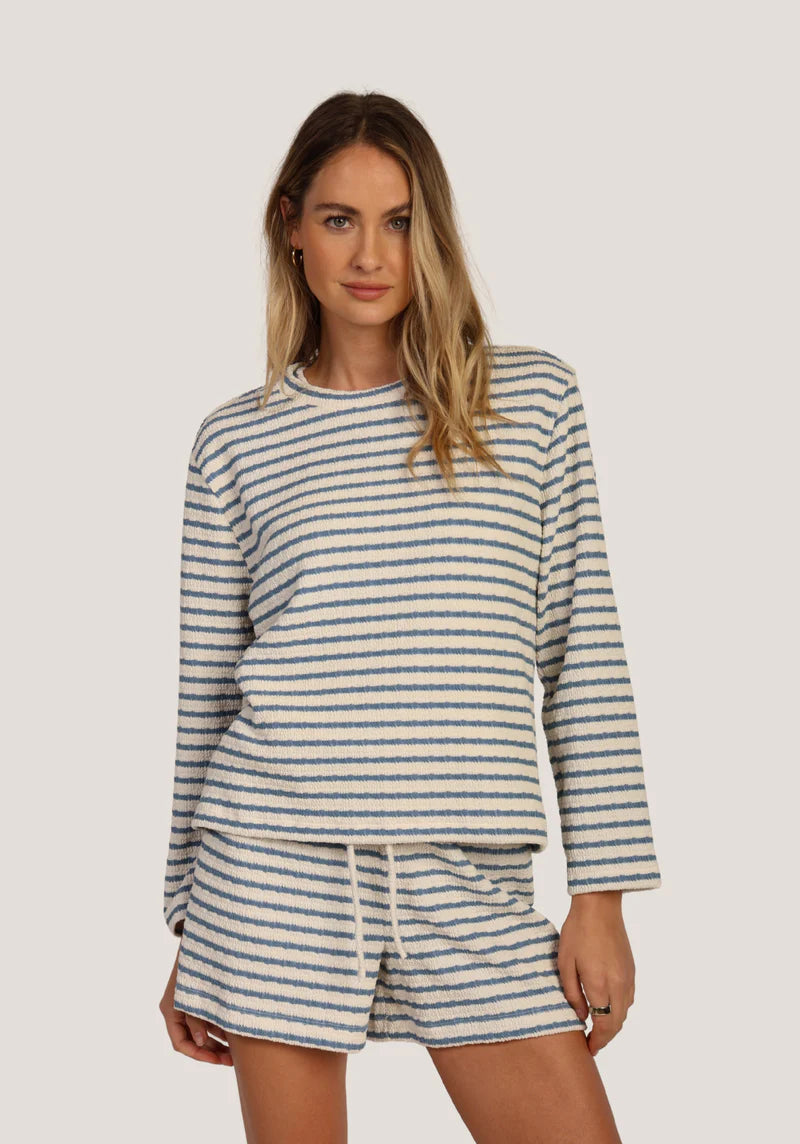Paige Pullover Top - Bay Blue