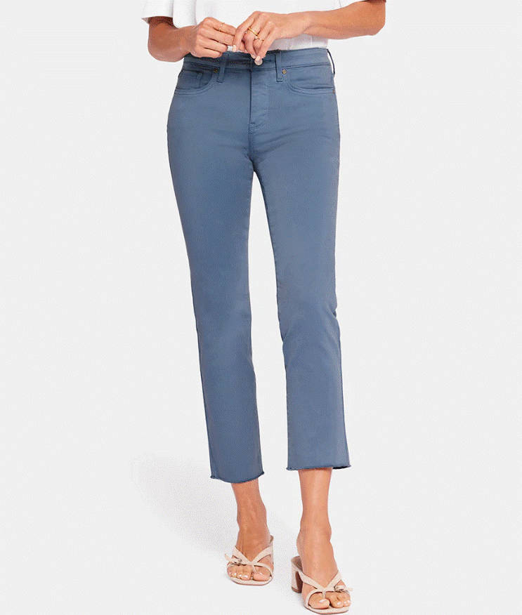 Nydj sheri slim 2025 ankle with fray hem