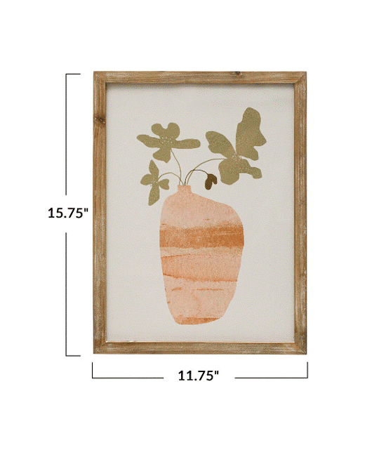 Framed "Flowers in Vase" Print