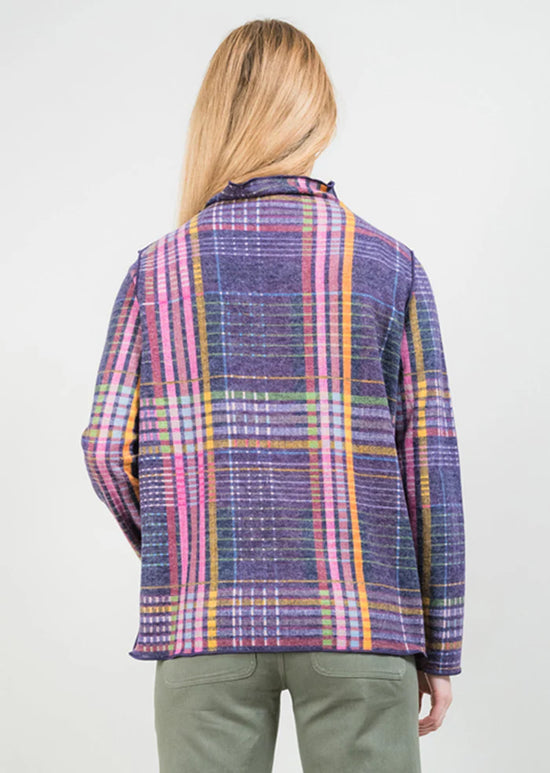 Brushed Turtleneck Sweater - Purple Multi