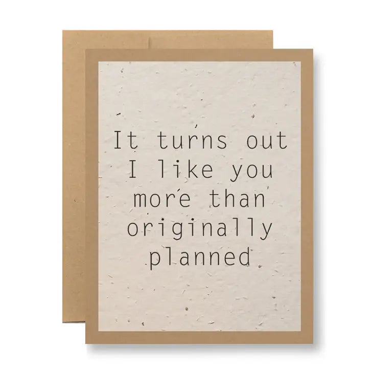 Original Plan Greeting Card