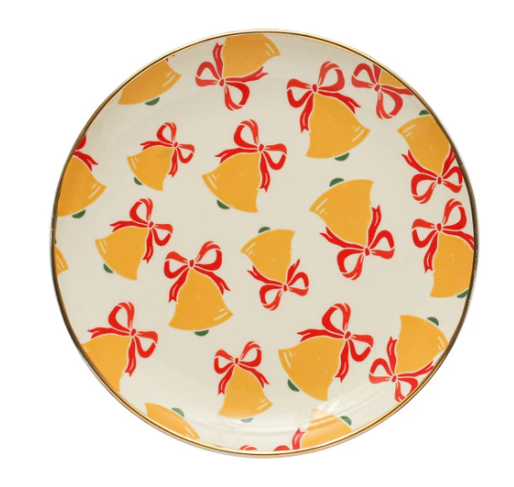 Stoneware Holiday Plates 8"