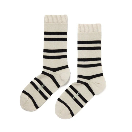 Polo Stripe Crew Socks - Black