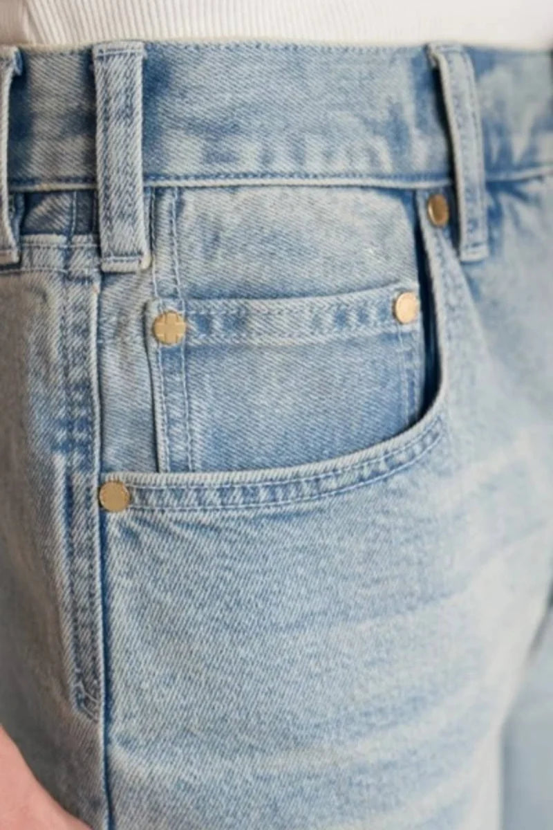 Maisie High Rise Vintage Straight Jeans - Prairie Mist