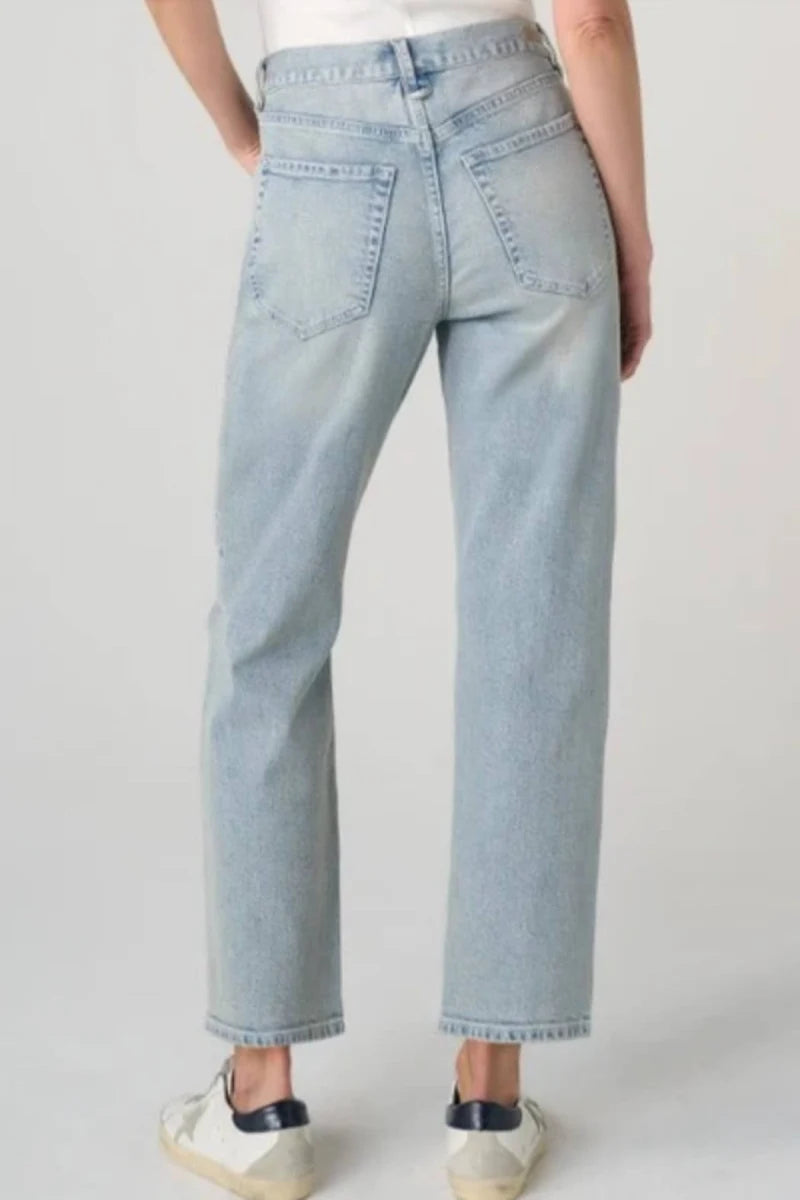 Maisie High Rise Vintage Straight Jeans - Prairie Mist