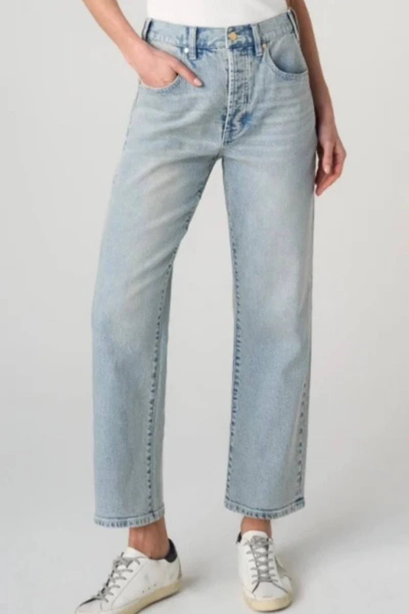 Maisie High Rise Vintage Straight Jeans - Prairie Mist