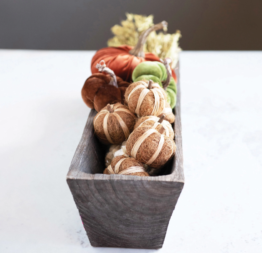 Dried Raffia Pumpkins