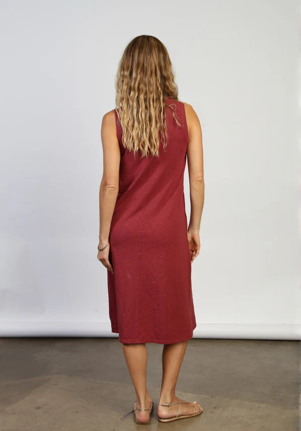 Sleeveless Mia Midi Dress - Raisinette