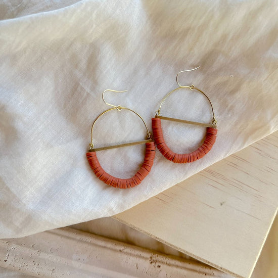 Terrain Earrings - Rust