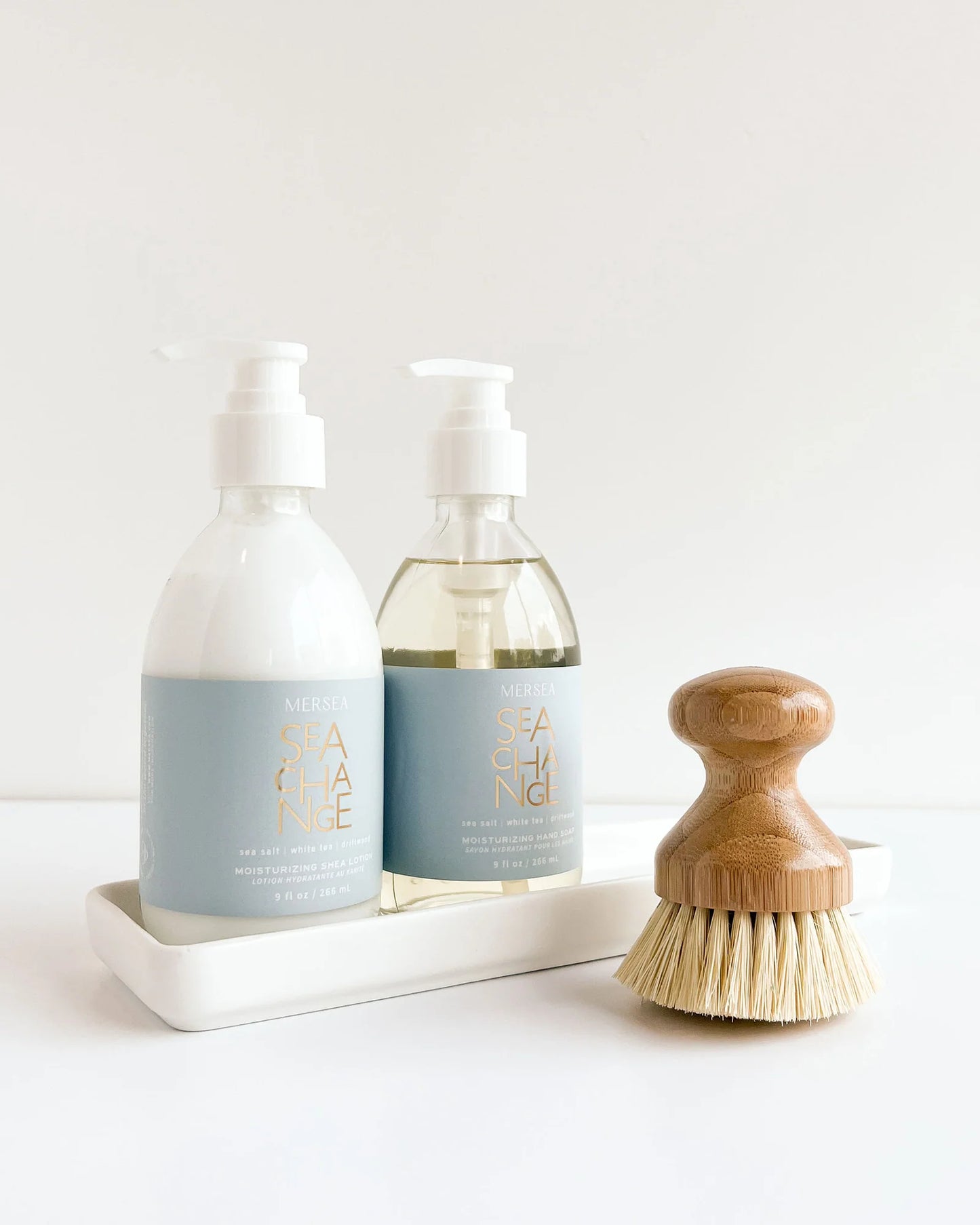 Shea Lotion & Hand Soap Set with Brush - Sea Change