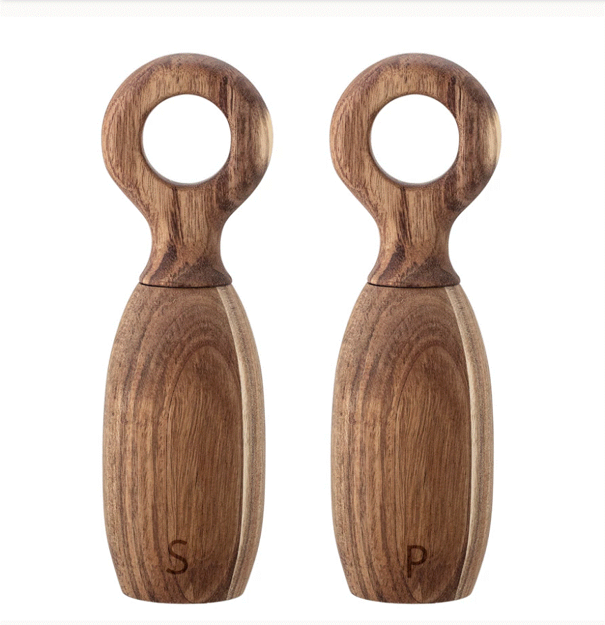 Acacia Wood Salt & Pepper Mills