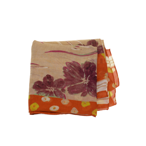 Spice Polka Dot Floral Scarf