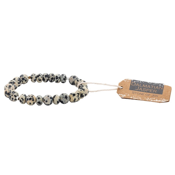 Stone Stacking Bracelet - Dalmatian Jasper