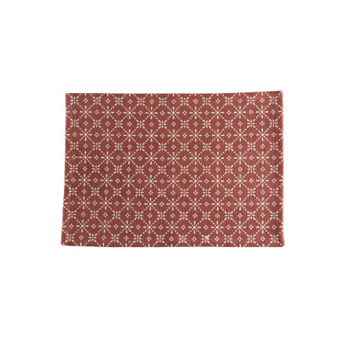 Diagonal Dots Red Placemat