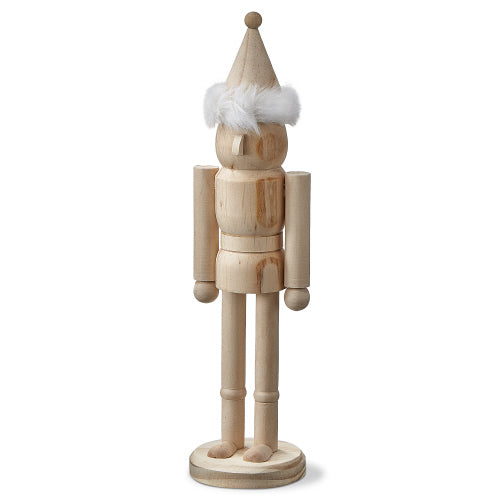 Nutcracker Decor With Fur Trimmed Cap