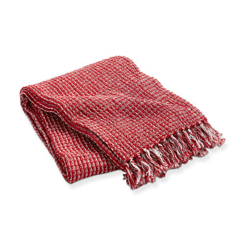 Red Chambray Throw