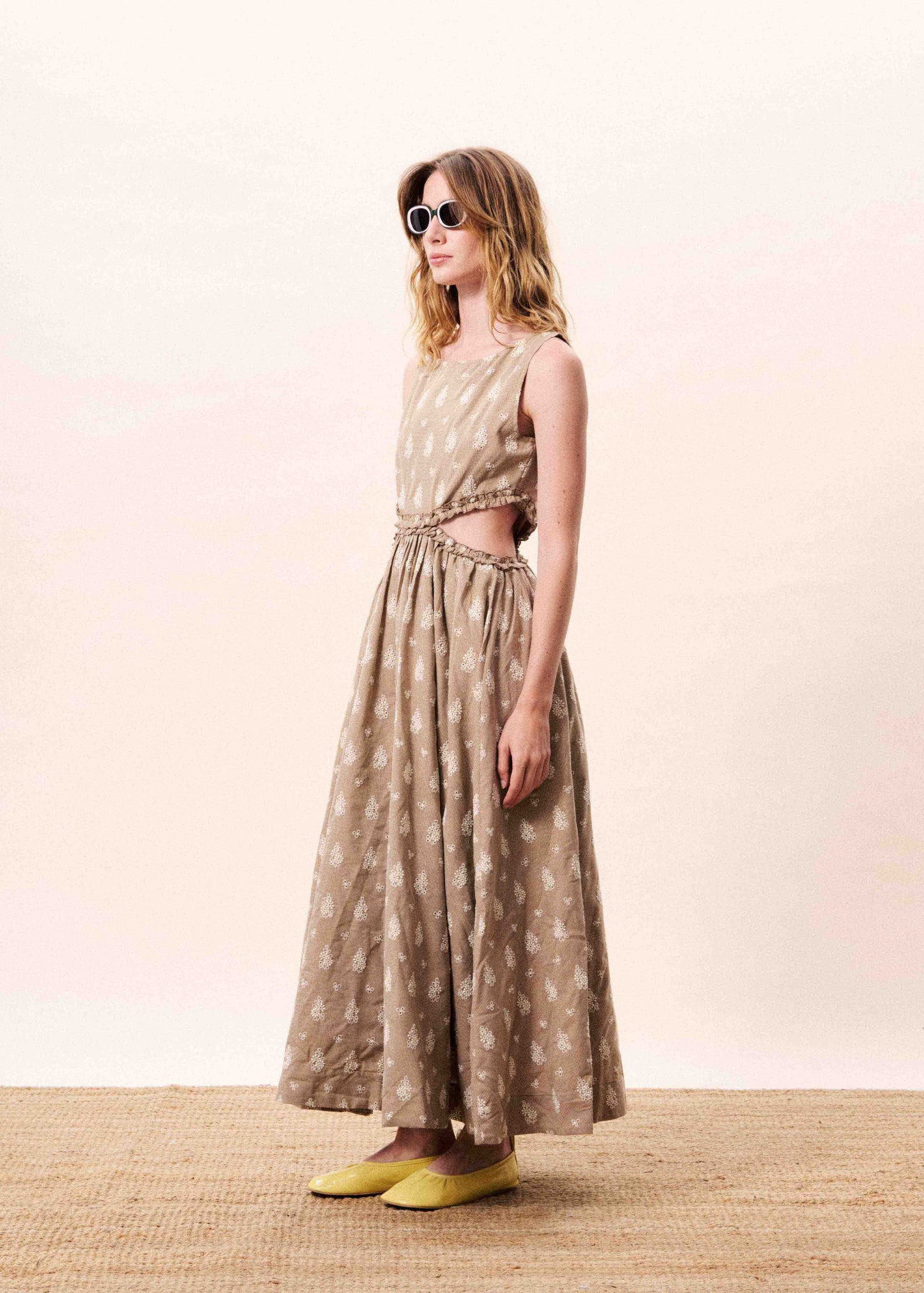 Stellaria Maxi Dress - Marron Glace