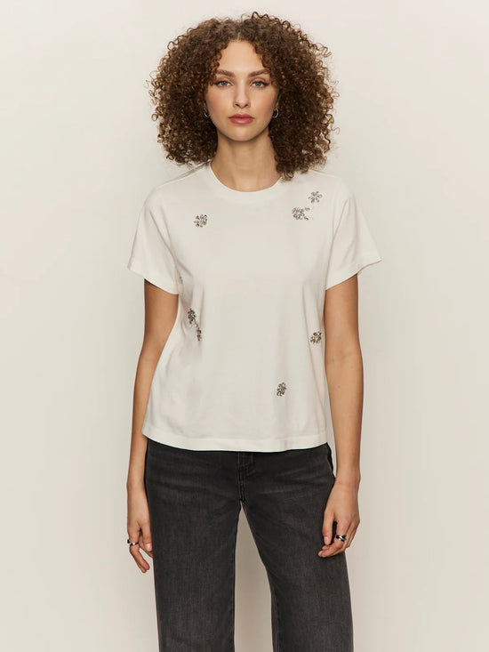 Embellished Tee - White
