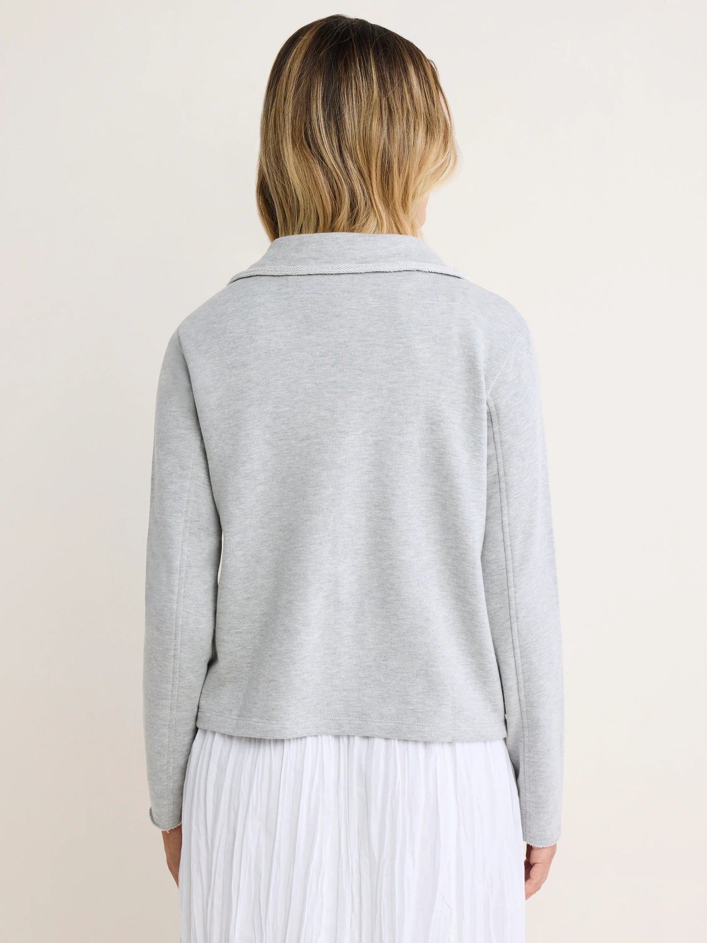 French Terry Daily Jacket - Heather Grey