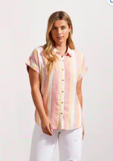 Load image into Gallery viewer, Button Down Short Sleeve Top
