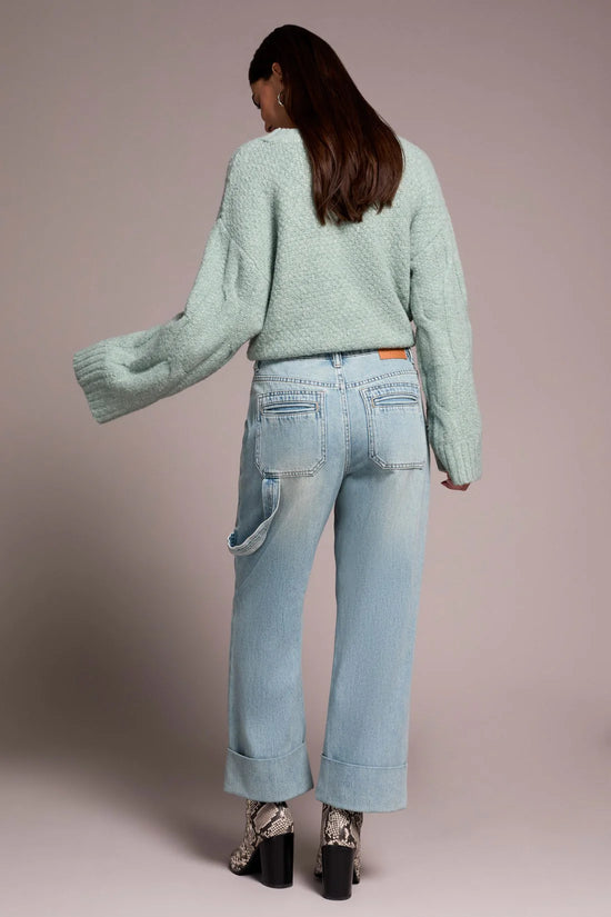 Audrey Carpenter Super Straight Jeans - Light Wash