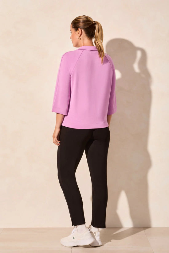 Henley Top with Side Slits - Bloom