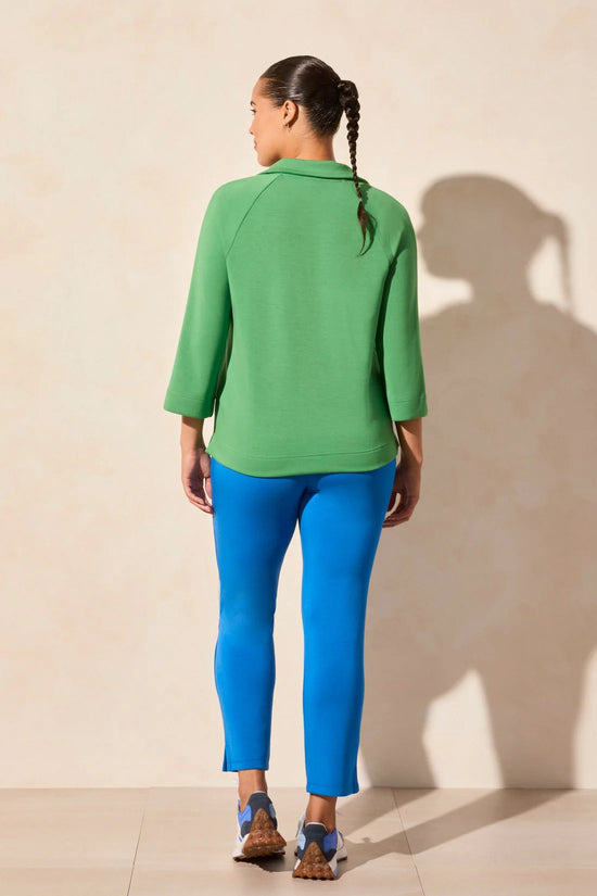 Henley Top with Side Slits - Jungle