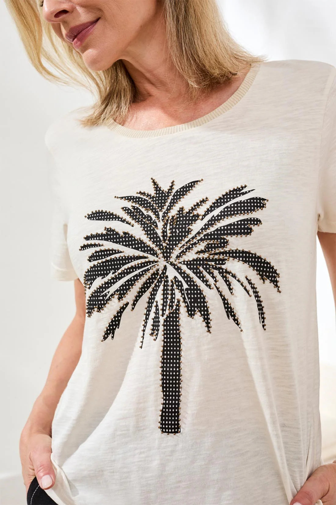 Palm Tree Tee - Canvas