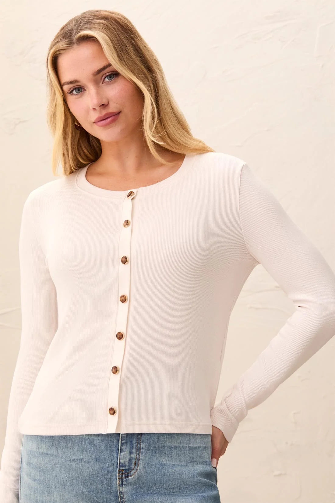 Wear Two Ways Cardigan Sweater - Cream