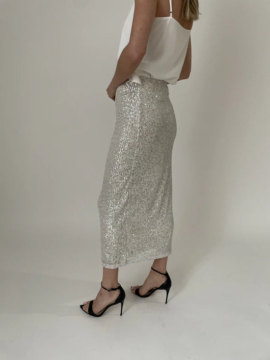 Sequin Maxi Pencil Skirt