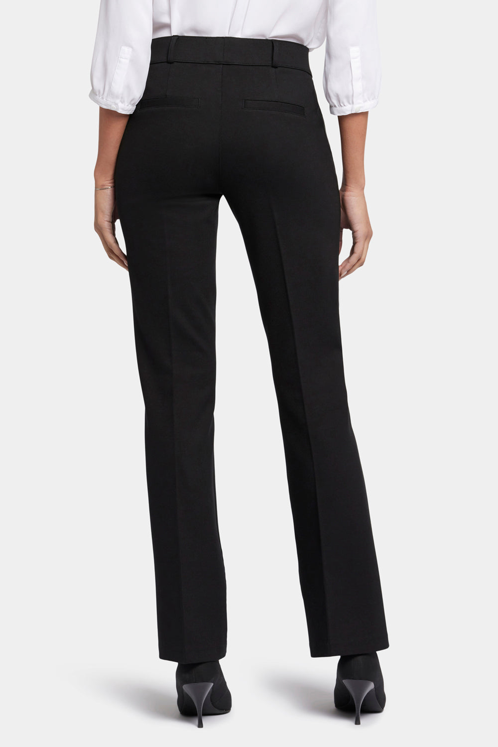 Pull-On Flare Leg Pants - Black