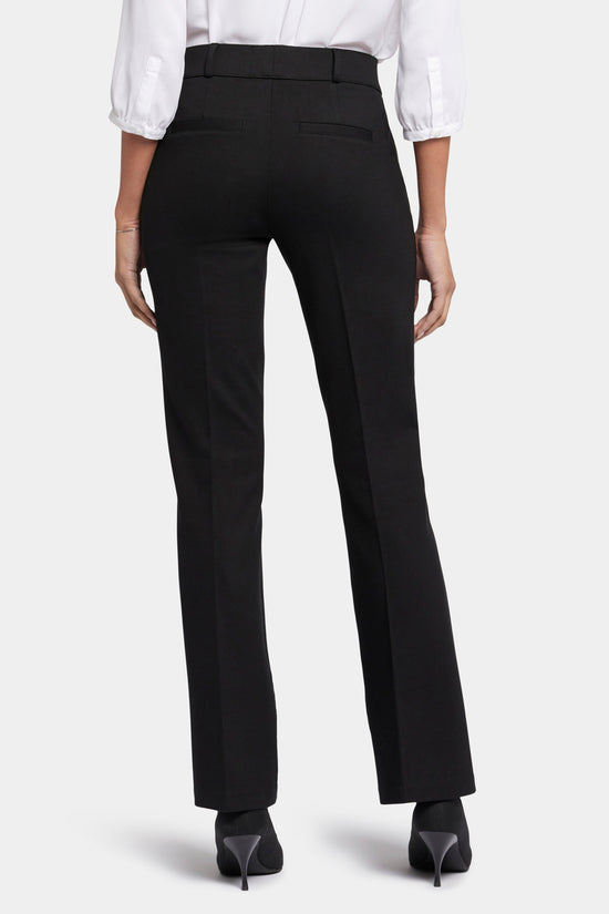 Pull-On Flare Leg Pants - Black
