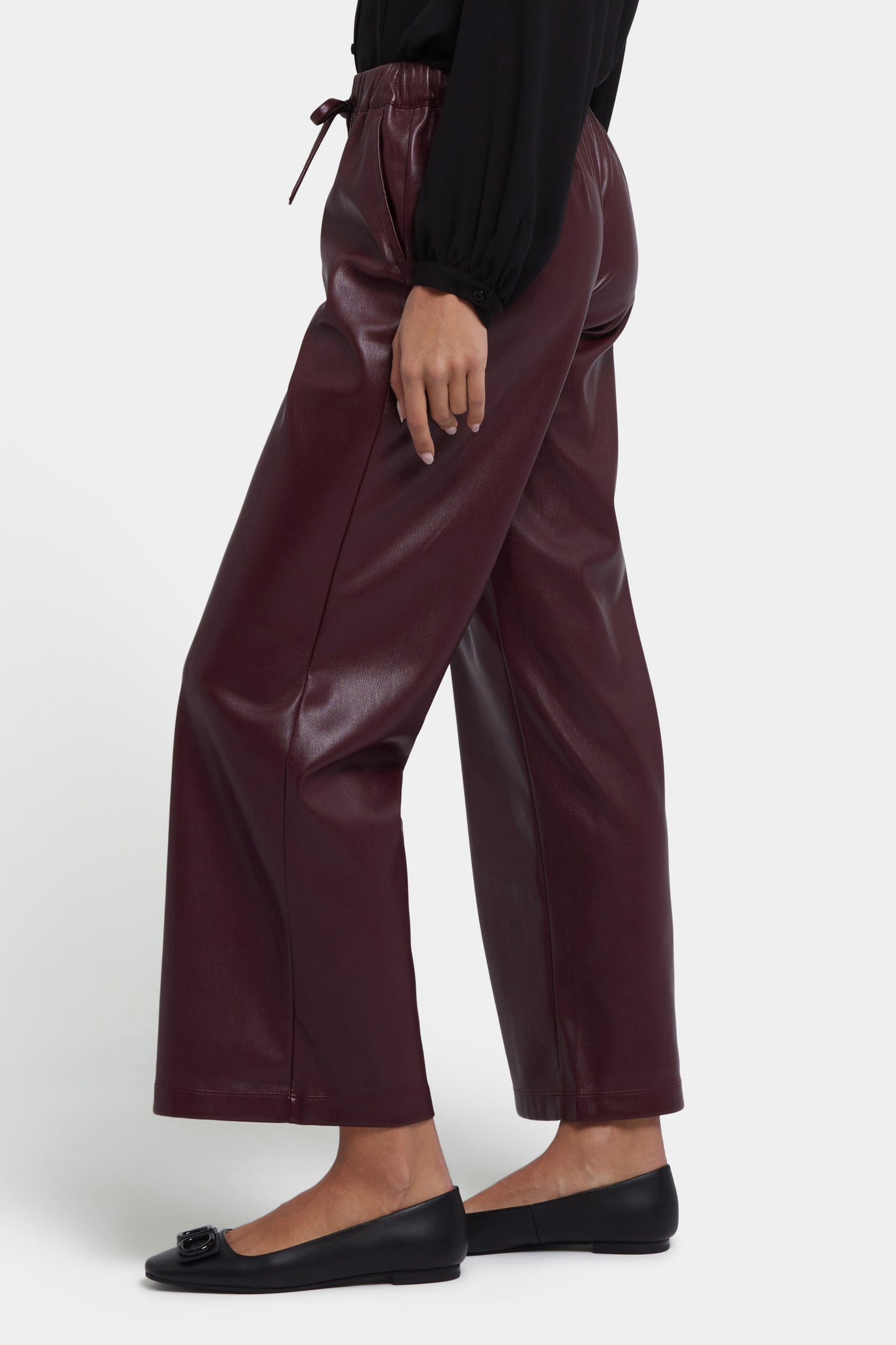 Relaxed Wide Leg Pants - Tavern