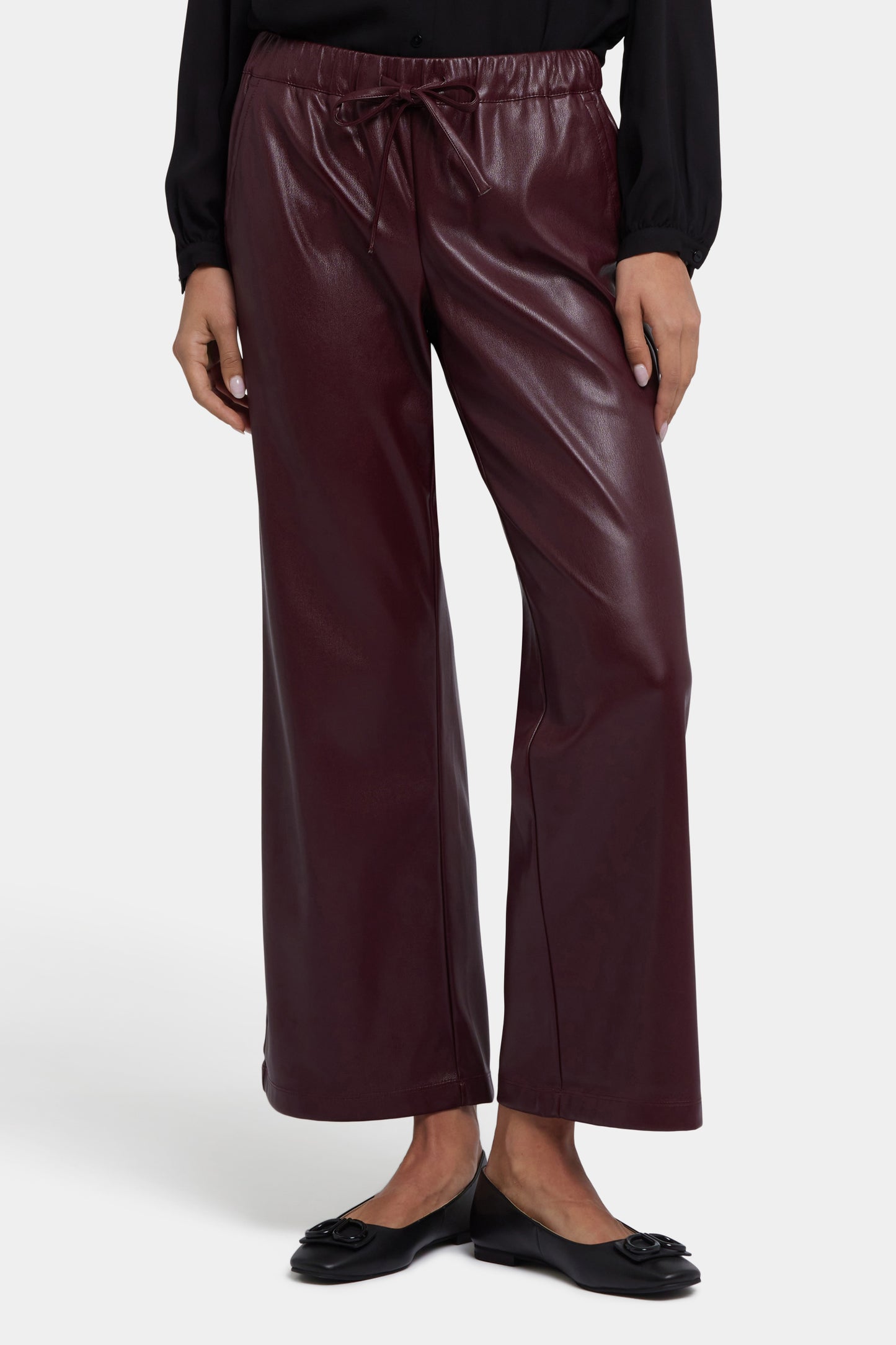 Relaxed Wide Leg Pants - Tavern