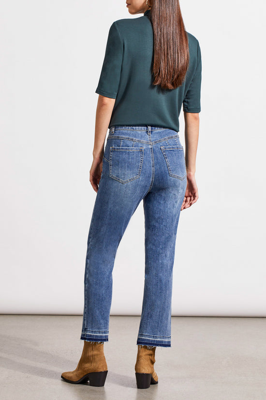 Sophia Microflare Crop Pant - River Blue