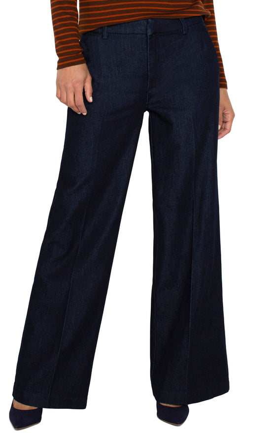 Kelsey Wide Leg Pants - Indigo Rinse