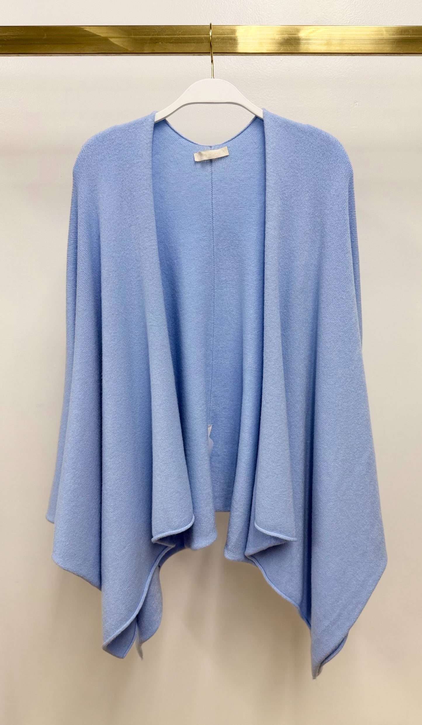 Dolman Sleeve Open Cardigan - Sky Blue