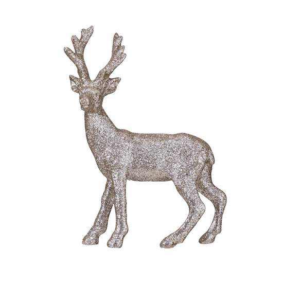 Silver Resin Buck With Glitter