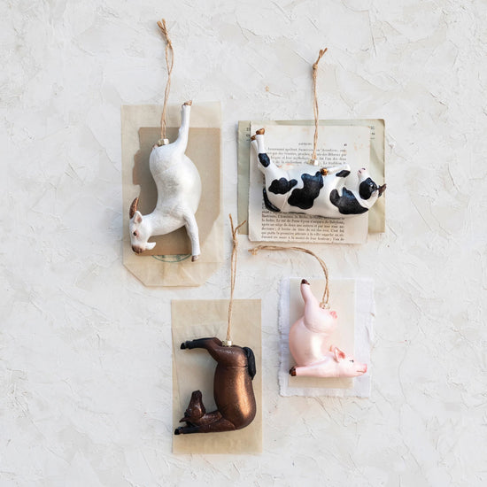 Farm Animal Yoga Holiday Ornament - Horse