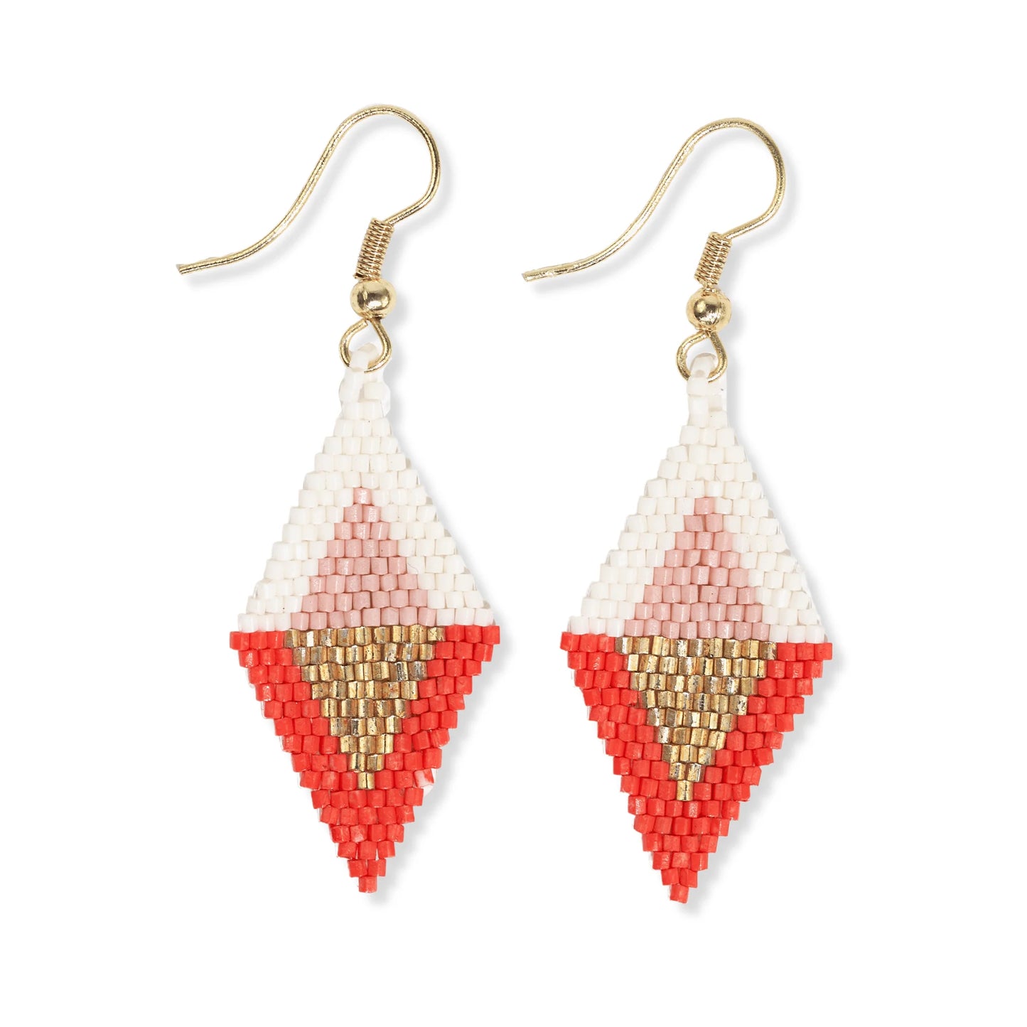 Zelca Flipped Triangle Diamond Shaped Earrings - Modern Poppy